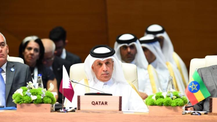 سعادة السيد سلطان بن سعد المريخي وزير الدولة للشؤون الخارجية