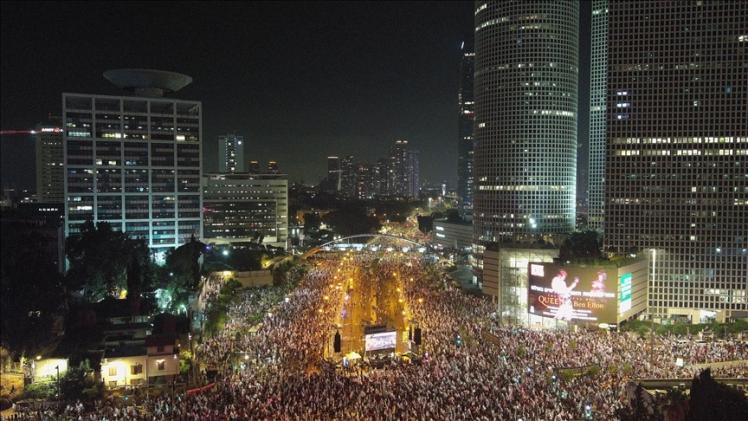 جانب من المظاهرات