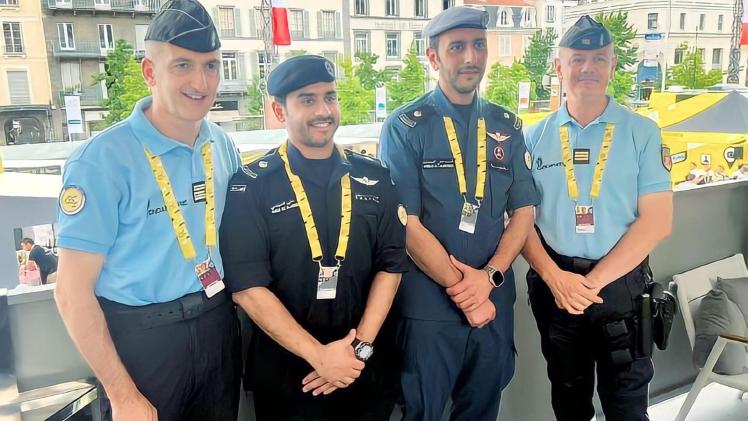 وفد وزارة الداخلية و"لخويا" المشارك في تأمين طواف فرنسا