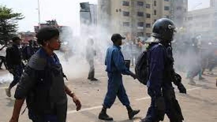 مظاهرة مناهضة لبعثة الأمم المتحدة لحفظ السلام