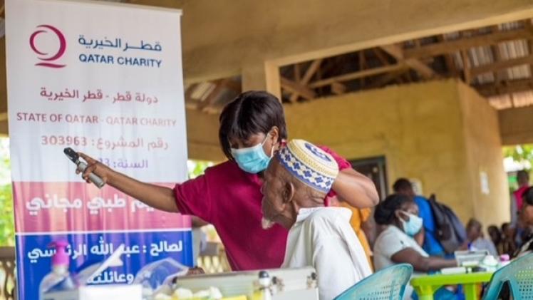 جانب من الحملة الطبية من قطر الخيرية