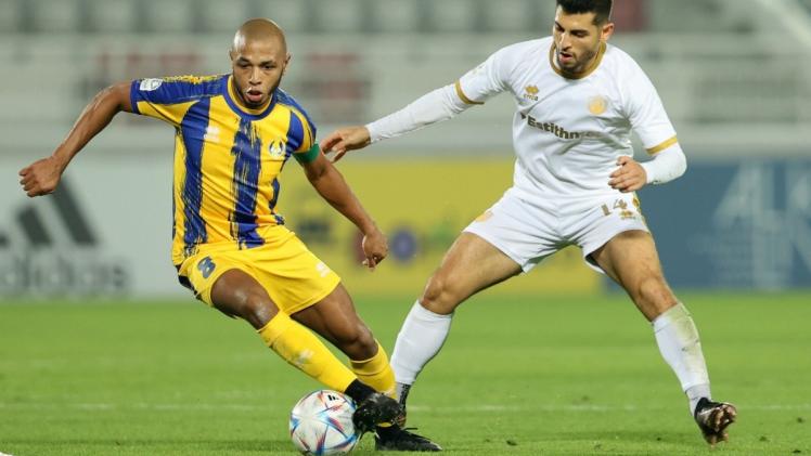 مباراة سابقة بين فريق قطر والغرافة