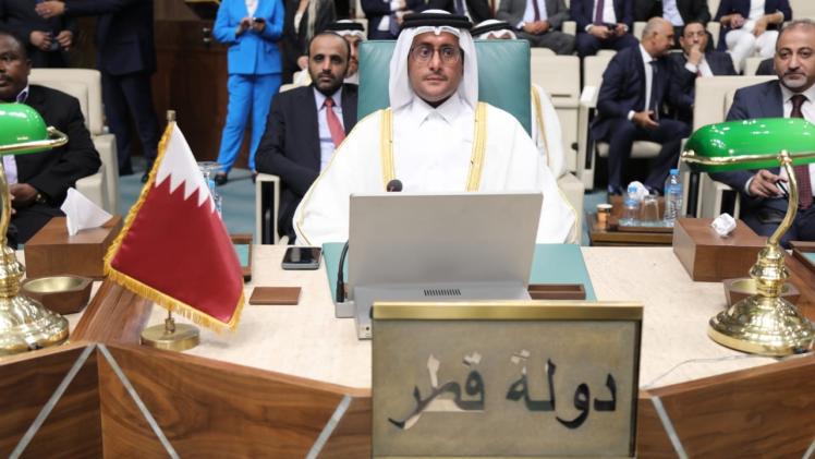 جانب من مشاركة الوفد القطري في الاجتماع