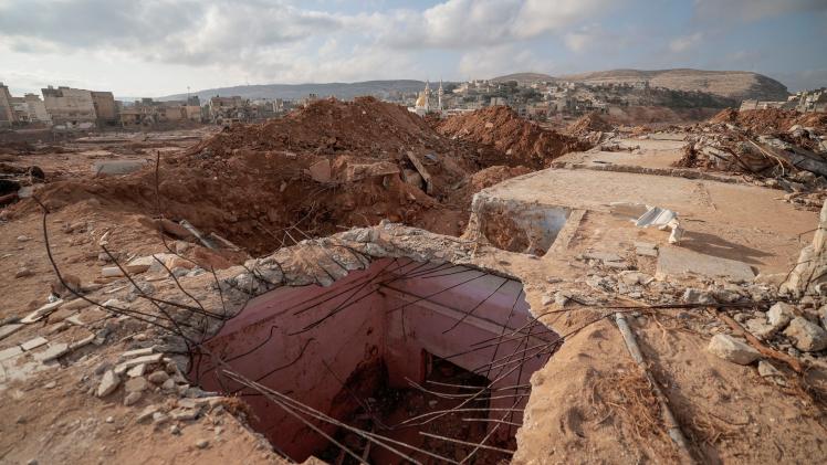 تدمير إعصار دانيال للمنازل - صورة أرشيفية