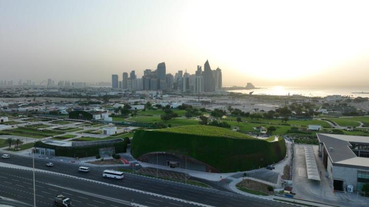 صورة جوية لسطح مبنى إكسبو 2023