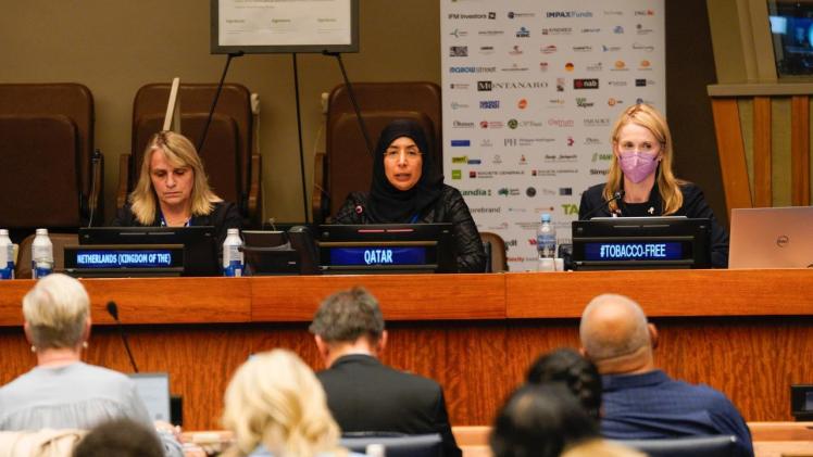 جانب من حديث سعادة الدكتورة حنان محمد الكواري وزير الصحة العامة