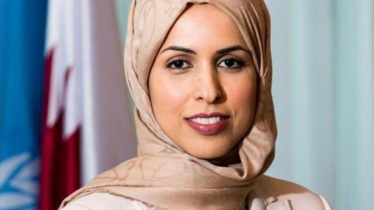 سعادة الشيخة علياء أحمد بن سيف آل ثاني المندوب الدائم لدولة قطر