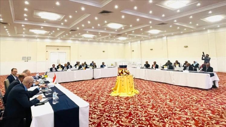 جانب من جلسة المفاوضات