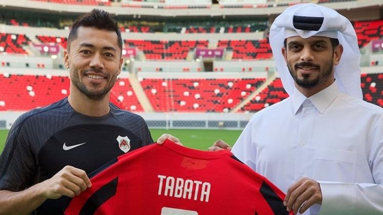 تقديم تاباتا بعد انتقاله إلى الريان