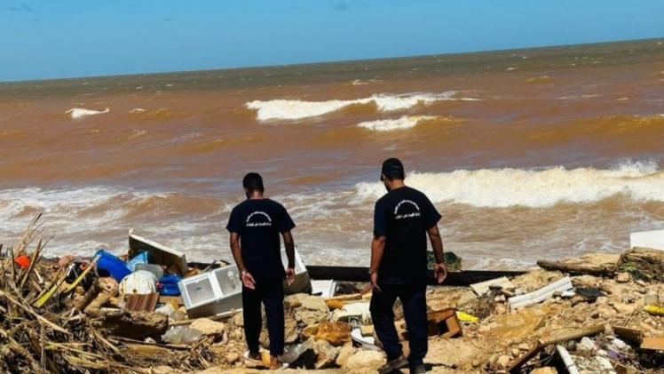 آثار إعصار ليبيا