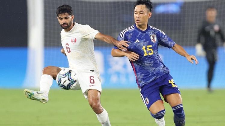 مباراة منتخب قطر الأولمبي مع نظيره الياباني.jpeg