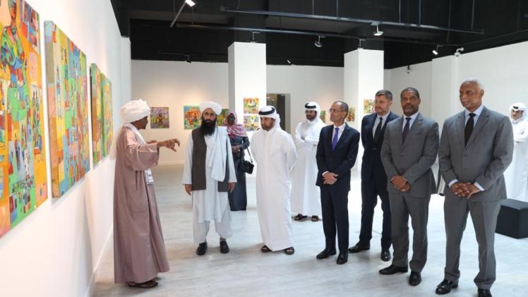 جانب من افتتاح المعرض