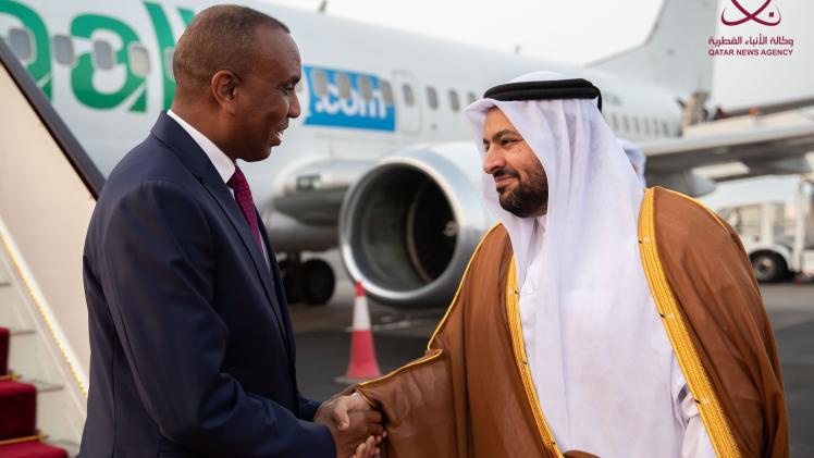 جانب من استقبال رئيس وزراء الصومال