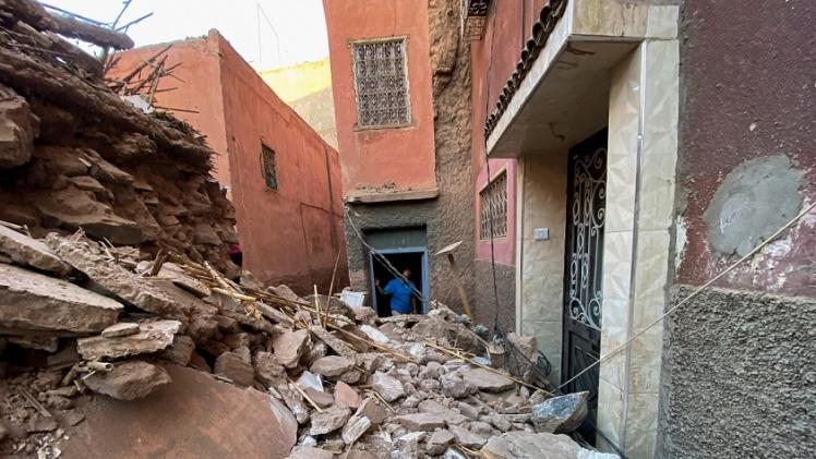 آثار الزلزال المُدمر في المغرب