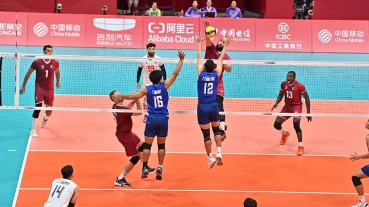 جانب من مباراة المنتخب القطري مع نظيره التايلاندي