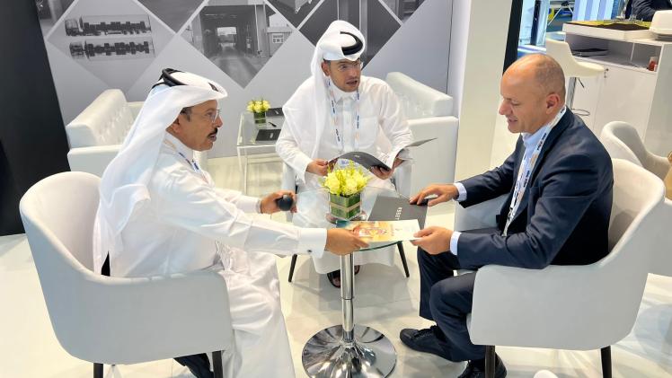 جانب من مشاركة وفد ميليبول قطر بالمعرض