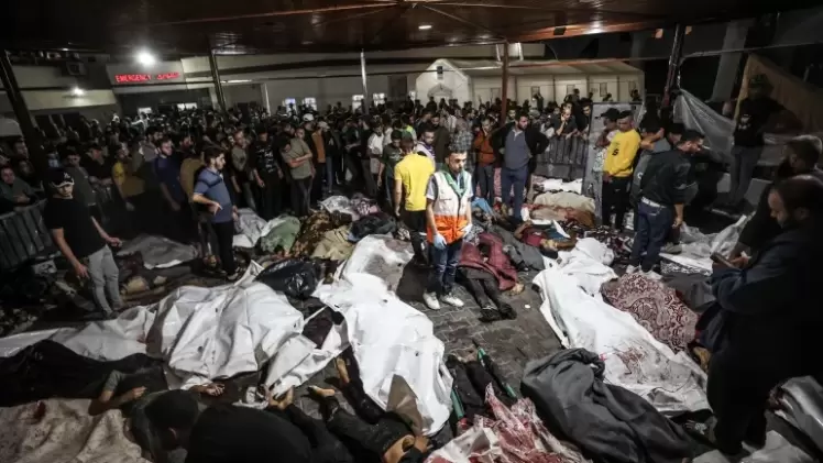 المستشفى المعمداني في غزة بعد قصفه