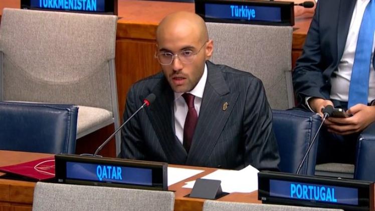 سعادة الشيخ جاسم بن عبد العزيز آل ثاني سكرتير ثالث بالوفد الدائم لدولة قطر لدى الأمم المتحدة