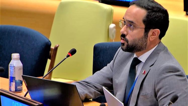 راشد علي المري عضو وفد قطر إلى الدورة (78) للأمم المتحدة