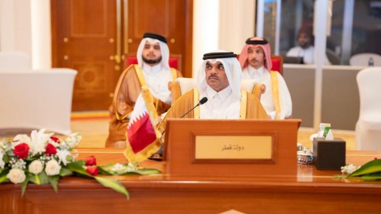 الدكتور إبراهيم عبد اللطيف المسلماني خلال مشاركته بالاجتماع