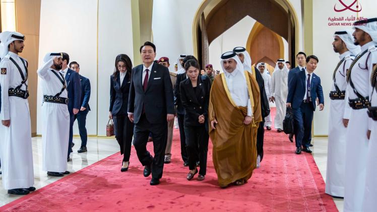 جانب من مراسم المغادرة