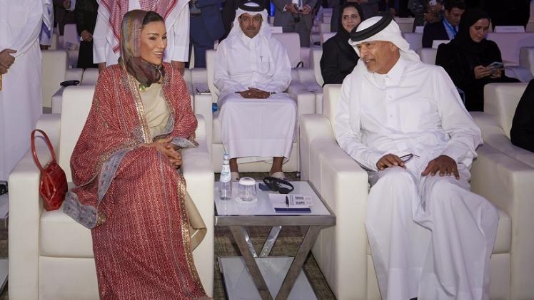 صاحبة السمو الشيخة موزا بنت ناصر خلال الحفل