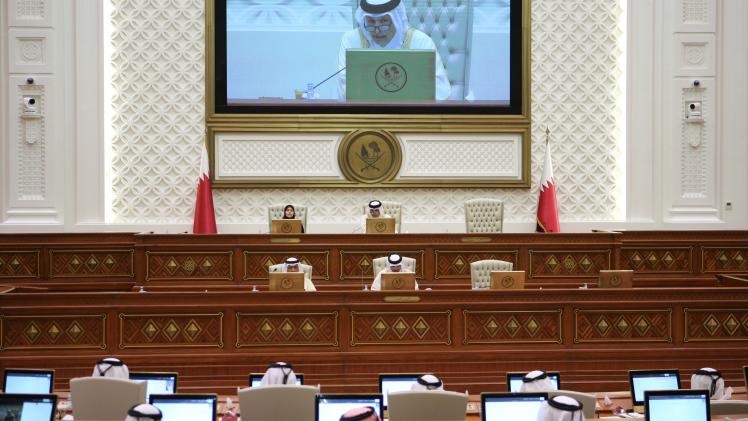 جانب من أولى جلسات الشورى في دور الانعقاد الجديد