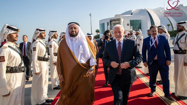 جانب من مراسم المغادرة