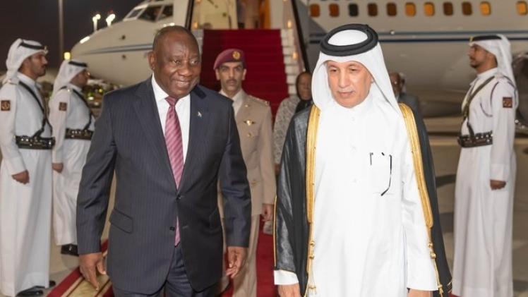 وصول رئيس جنوب إفريقيا إلى الدوحة