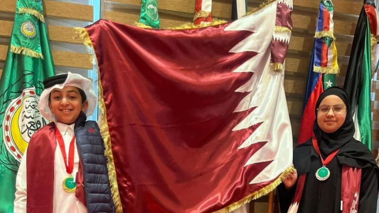 الطالبان الفائزان بالميدالتين