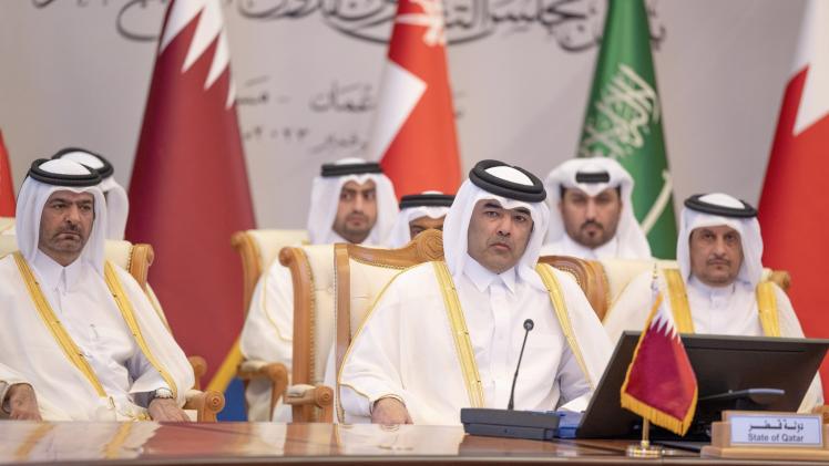 جانب من المشاركة القطرية في الاجتماع