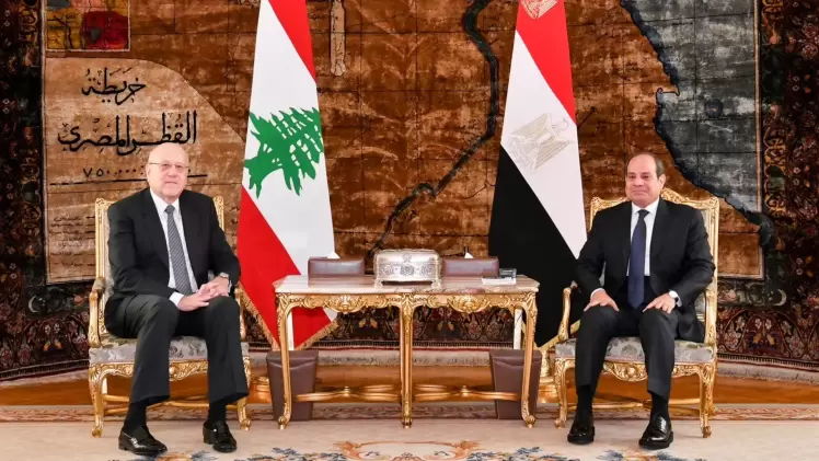 السيسي وميقاتي