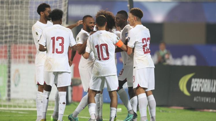 لاعبو المنتخب القطري