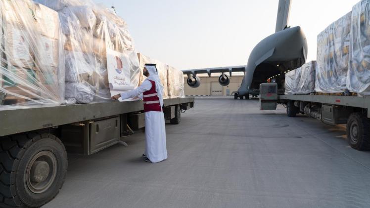 الطائرتان تحملان 93 طنا من المساعدات