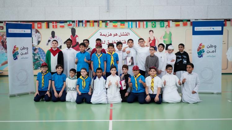 جانب من فعاليات الحملة بالمدارس