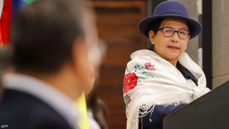 سيليندا سوسا وزيرة الخارجية البوليفية الجديدة،