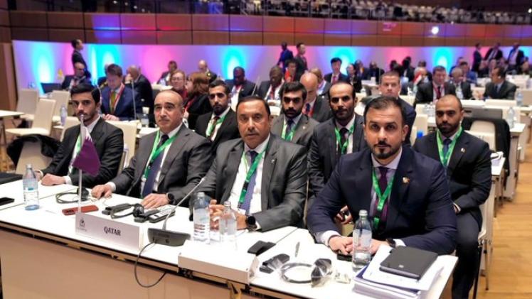 الوقد القطري المشارك في الاجتماعات