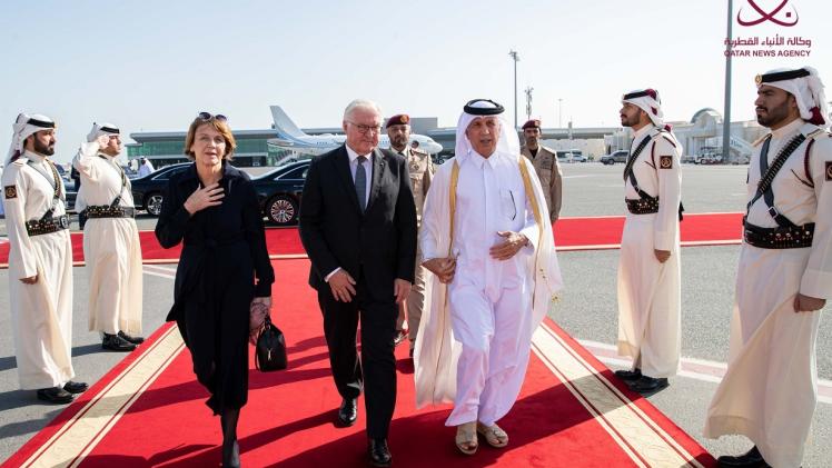 جانب من مراسم المغادرة
