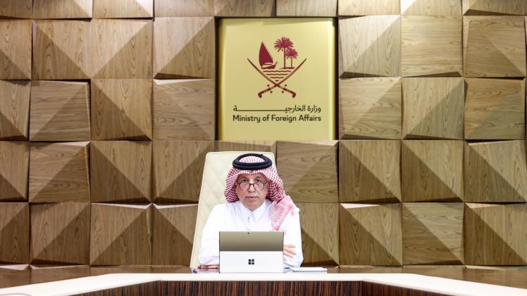 سعادة السيد سلطان بن سعد المريخي وزير الدولة للشؤون الخارجية