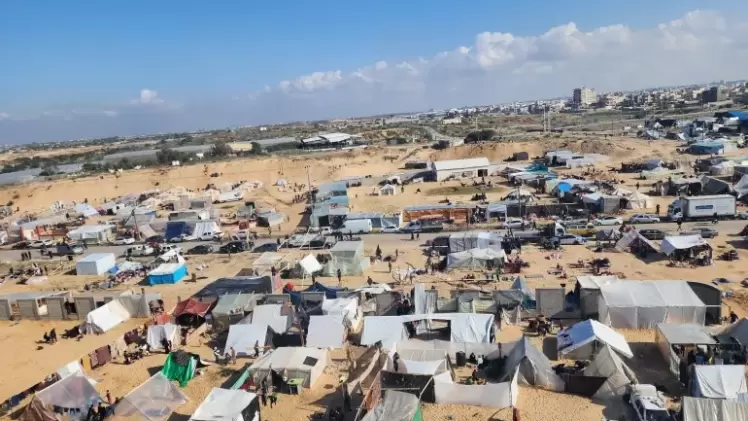 مخيمات النازحين في قطاع غزة