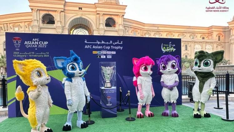 جانب من فعاليات الجولة الترويجية لكأس آسيا لكرة القدم "قطر 2023"