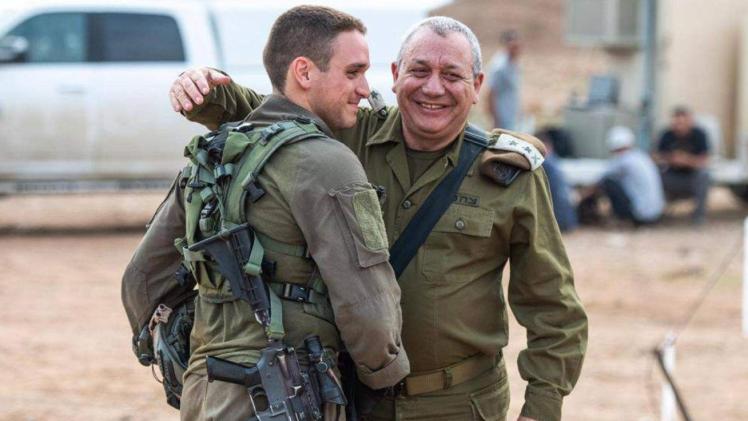 غادي آيزنكوت ونجله المقتول في غزة