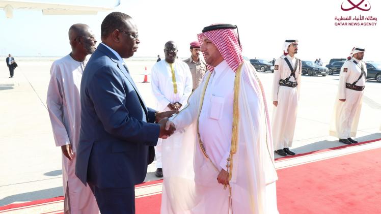 لدى مغادرة رئيس السنغال الدوحة