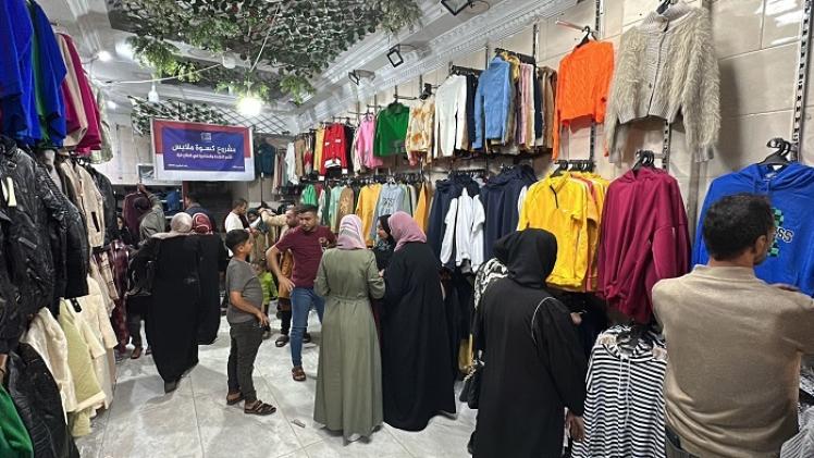 جانب من المساعدات المقدمة من قطر الخيرية