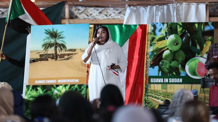 من فعاليات الاحتفال بذكرى الاستقلال في جناح السودان