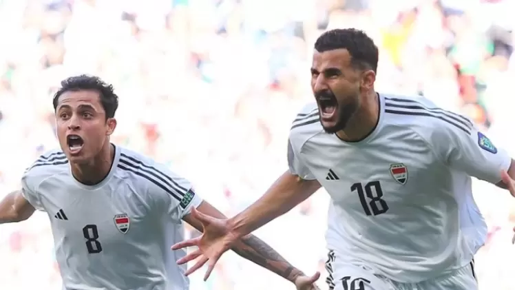 احتفالات لاعبي منتخب العراق