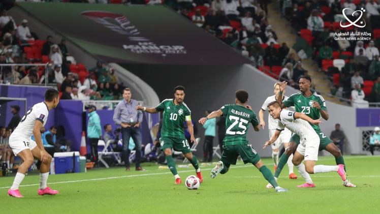 من مباراة المنتخب السعودي وقيرغيزيا