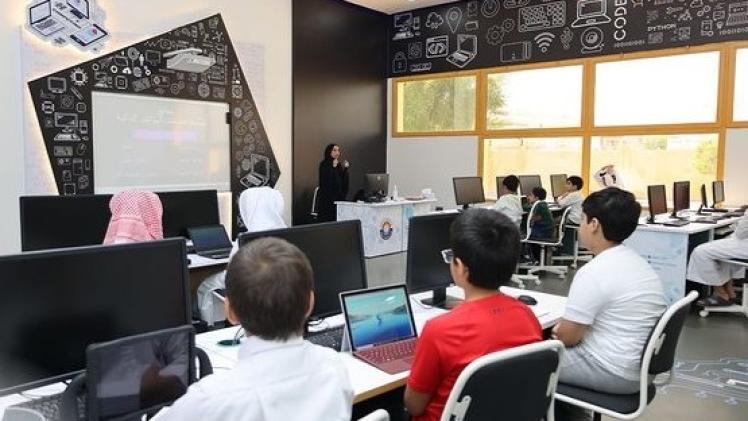 إحدى الورش التي نظمها النادي العلمي القطري