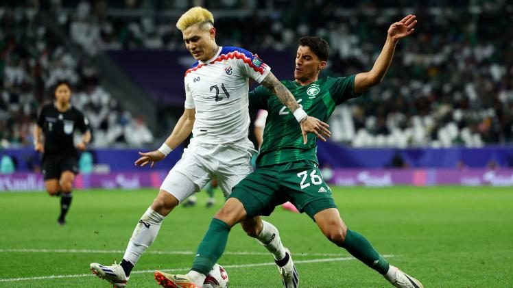 من مباراة السعودية وتايلاند اليوم