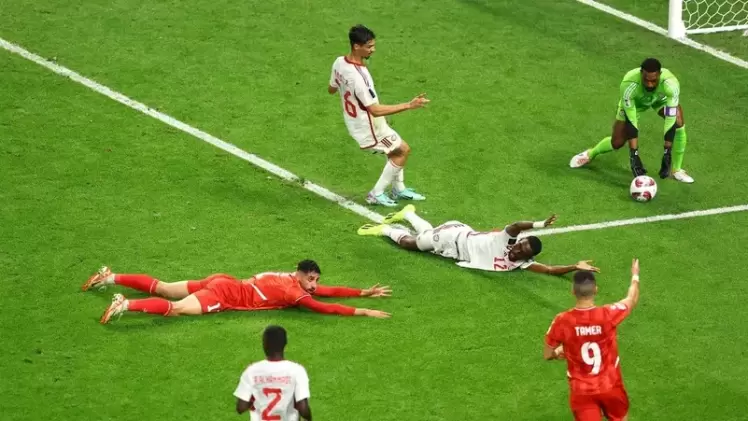 لقطة من المباراة